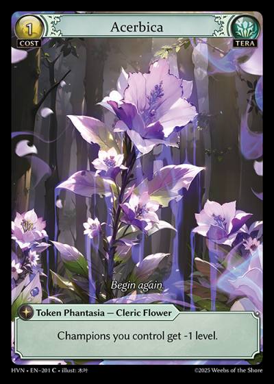 Acerbica HVN-EN-201-Normal-Common (C) - Abyssal Heaven - Grand Archive Card