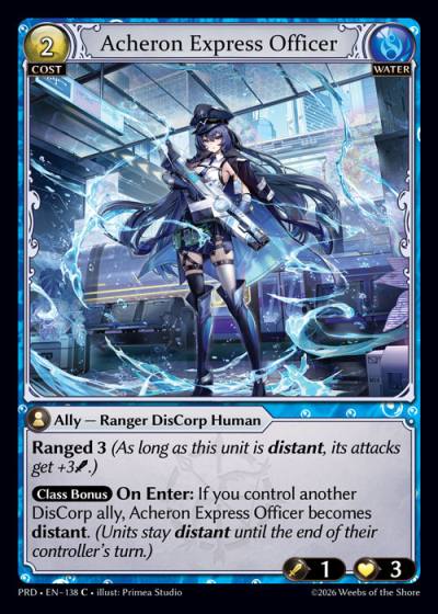 Acheron Express Officer PRD-EN-138-Foil-Common (C) - .asphodel/paradise - Grand Archive Card
