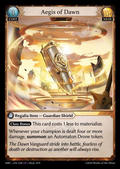 Aegis of Dawn MRC-EN-030-Foil-Super Rare (SR) - Mercurial Heart - Grand Archive Card