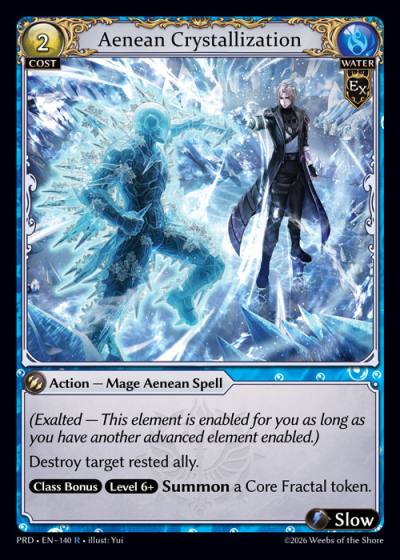 Aenean Crystallization PRD-EN-140-Foil-Rare (R) - .asphodel/paradise - Grand Archive Card