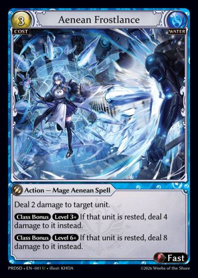 Aenean Frostlance PRDSD-EN-041-Foil-Uncommon (U) - .asphodel/paradise Starter Decks - Grand Archive Card