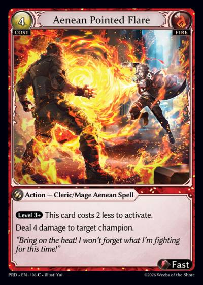 Aenean Pointed Flare PRD-EN-106-Foil-Common (C) - .asphodel/paradise - Grand Archive Card