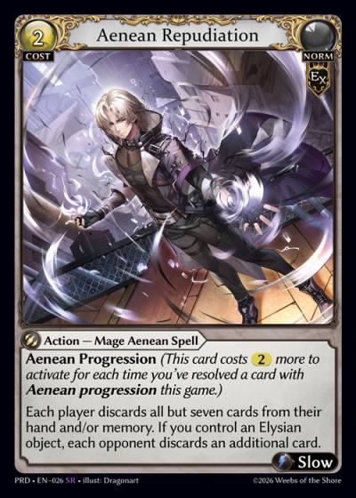 Aenean Repudiation PRD-EN-026-Foil-Super Rare (SR) - .asphodel/paradise - Grand Archive Card