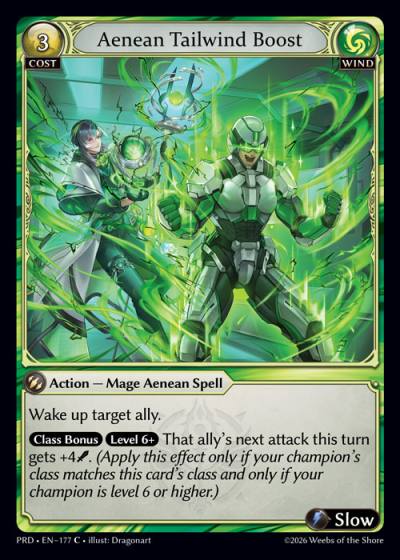 Aenean Tailwind Boost PRD-EN-177-Foil-Common (C) - .asphodel/paradise - Grand Archive Card