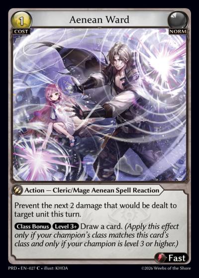 Aenean Ward PRD-EN-027-Foil-Common (C) - .asphodel/paradise - Grand Archive Card