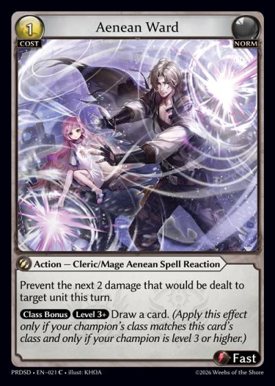 Aenean Ward PRDSD-EN-021-Foil-Common (C) - .asphodel/paradise Starter Decks - Grand Archive Card