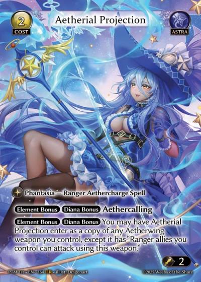 Aetherial Projection PTM 1st-EN-164-Foil-Ultra Rare (UR) - Phantom Monarchs First Edition - Grand Archive Card