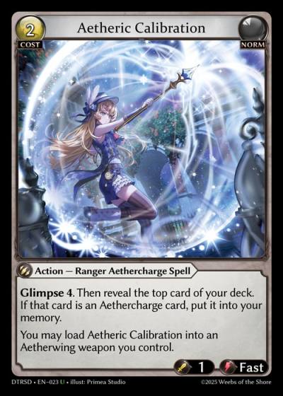 Aetheric Calibration DTRSD-EN-023-Normal-Uncommon (U) - Distorted Reflections Starter Decks - Grand Archive Card