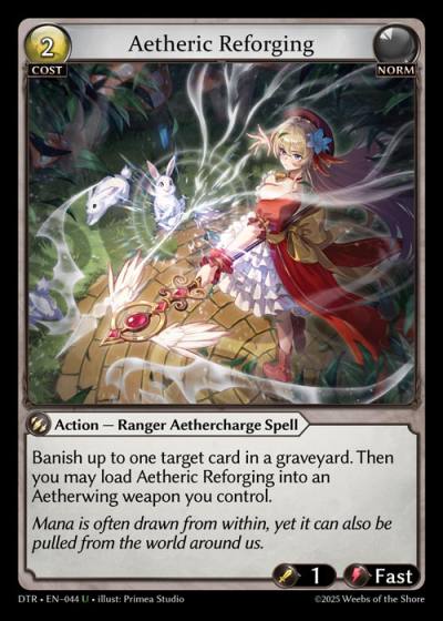 Aetheric Reforging DTR-EN-044-Normal-Uncommon (U) - Distorted Reflections - Grand Archive Card