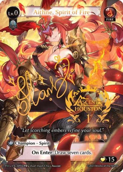 Aithne, Spirit of Fire P23-EN-009-Foil-Collector Promo Rare (CPR) - Promotional 2023 - Grand Archive Card