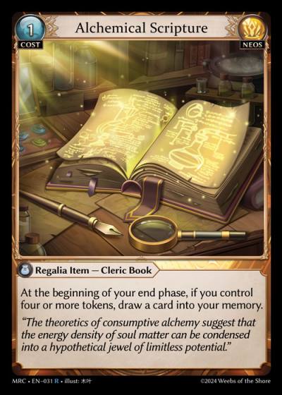 Alchemical Scripture MRC-EN-031-Normal-Rare (R) - Mercurial Heart - Grand Archive Card