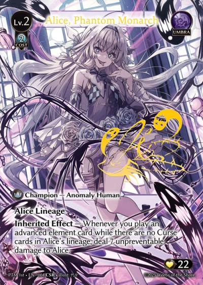 Alice, Phantom Monarch PTM 1st-EN-004-Foil-Common (C) - Phantom Monarchs First Edition - Grand Archive Card