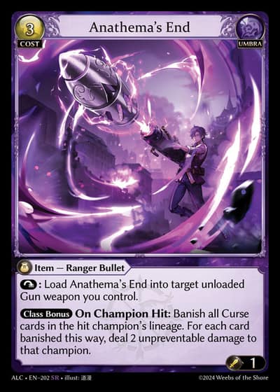 Anathema's End ALC-EN-202-Foil-Super Rare (SR) - Alchemical Revolution - Grand Archive Card