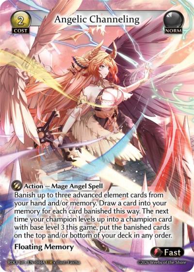 Angelic Channeling RDO 1st-EN-044A-Normal-Ultra Rare (UR) - Radiant Origins First Edition - Grand Archive Card