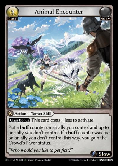 Animal Encounter RDOP-EN-001-Normal-Uncommon (U) - Radiant Origins: Pantheon - Grand Archive Card