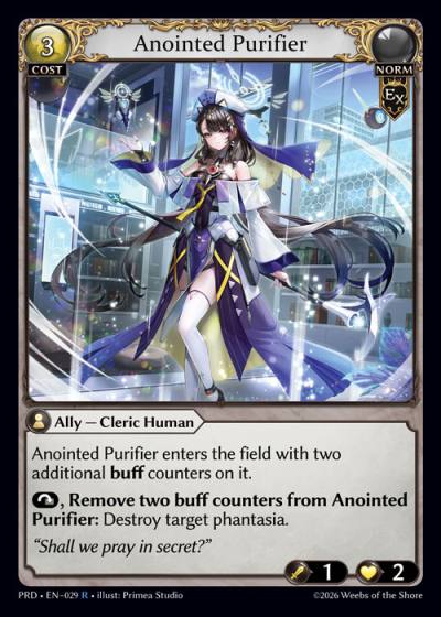 Anointed Purifier PRD-EN-029-Foil-Rare (R) - .asphodel/paradise - Grand Archive Card