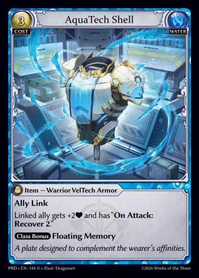 AquaTech Shell PRD-EN-144-Foil-Rare (R) - .asphodel/paradise - Grand Archive Card