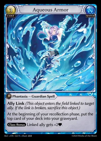 Aqueous Armor ALC-EN-122-Normal-Rare (R) - Alchemical Revolution - Grand Archive Card