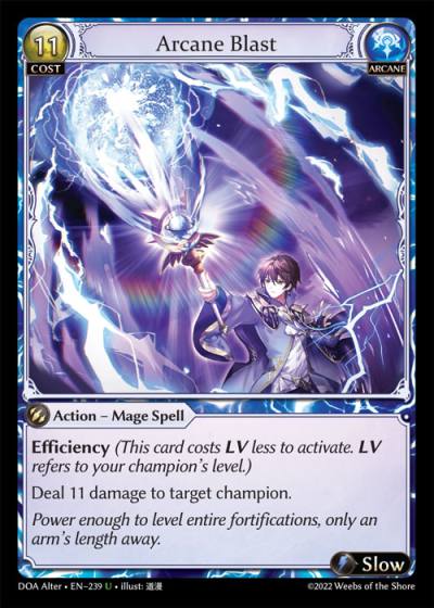 Arcane Blast DOA Alter-EN-239-Normal-Uncommon (U) - Dawn of Ashes Alter Edition - Grand Archive Card