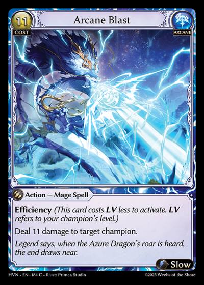 Arcane Blast HVN-EN-184-Foil-Common (C) - Abyssal Heaven - Grand Archive Card