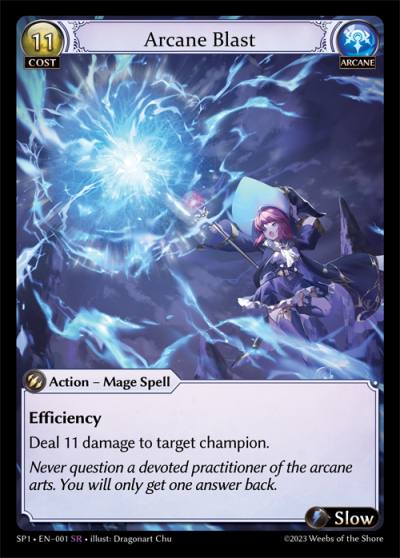 Arcane Blast SP1-EN-001-Foil-Super Rare (SR) - Supporter Pack 1 - Grand Archive Card