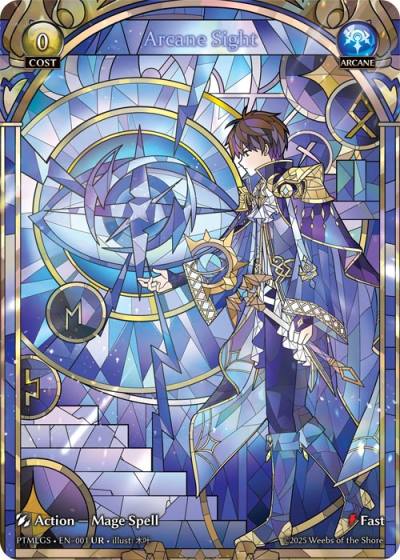 Arcane Sight PTMLGS-EN-001-Foil-Ultra Rare (UR) - Phantom Monarchs: Looking Glass Sights - Grand Archive Card