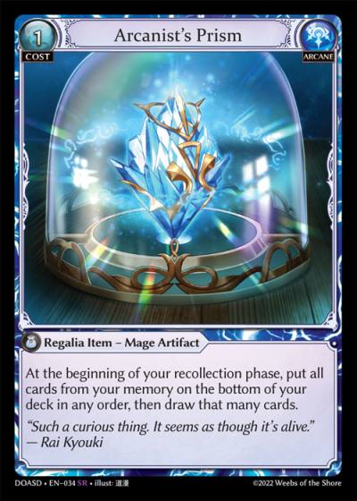 Arcanist's Prism DOASD-EN-034-Normal-Super Rare (SR) - Dawn of Ashes Starter Decks - Grand Archive Card