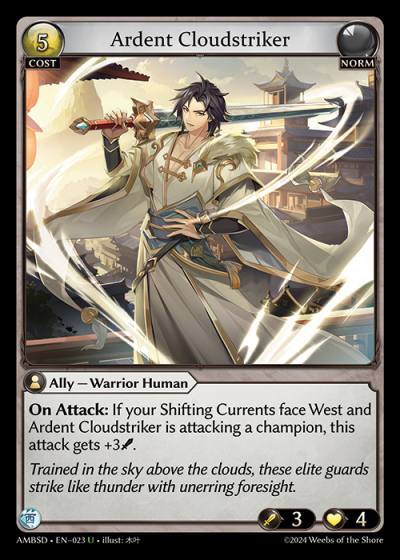 Ardent Cloudstriker AMBSD-EN-023-Normal-Uncommon (U) - Mortal Ambition Starter Decks - Grand Archive Card