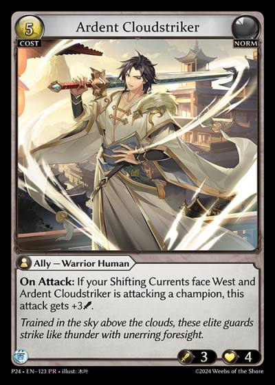Ardent Cloudstriker P24-EN-123-Foil-Promotional Rare (PR) - Promotional 2024 - Grand Archive Card