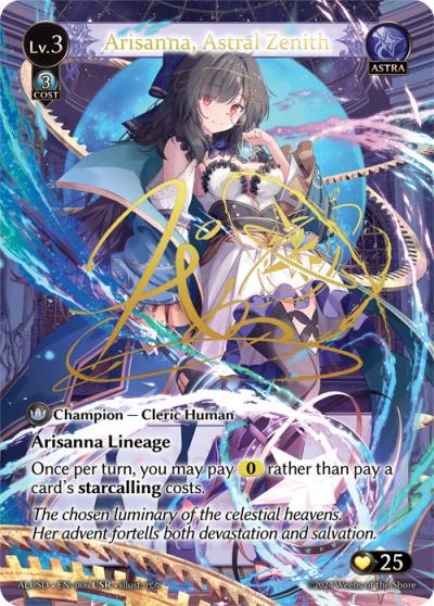 Arisanna, Astral Zenith ALCSD-EN-006-Foil-Collector Super Rare (CSR) - Alchemical Revolution Starter Decks - Grand Archive Card