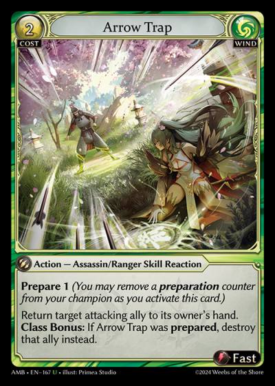 Arrow Trap AMB-EN-167-Normal-Uncommon (U) - Mortal Ambition - Grand Archive Card