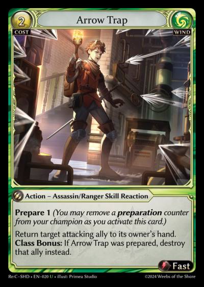Arrow Trap ReC-SHD-EN-020-Normal-Uncommon (U) - Re:Collection Shadowdancer - Grand Archive Card