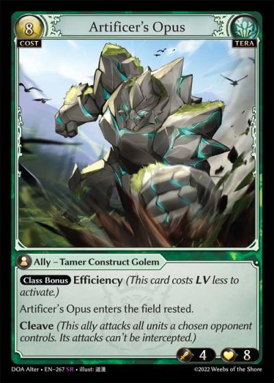 Artificer's Opus DOA Alter-EN-267-Normal-Super Rare (SR) - Dawn of Ashes Alter Edition - Grand Archive Card