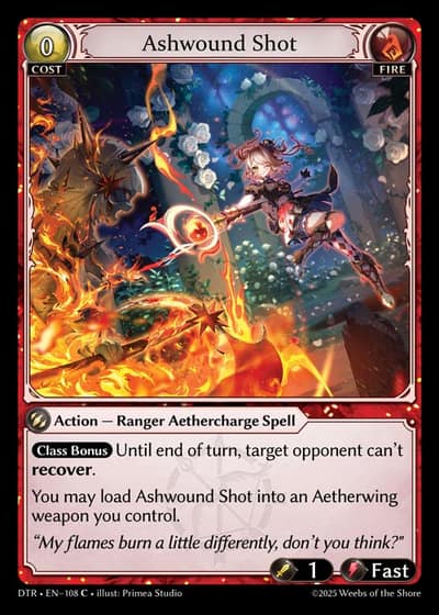 Ashwound Shot DTR-EN-108-Foil-Common (C) - Distorted Reflections - Grand Archive Card