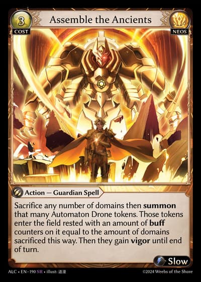 Assemble the Ancients ALC-EN-190-Foil-Super Rare (SR) - Alchemical Revolution - Grand Archive Card