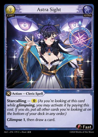Astra Sight ALC-EN-179-Normal-Uncommon (U) - Alchemical Revolution - Grand Archive Card