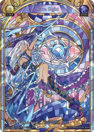 Astra Sight PTMLGS-EN-002-Foil-Ultra Rare (UR) - Phantom Monarchs: Looking Glass Sights - Grand Archive Card