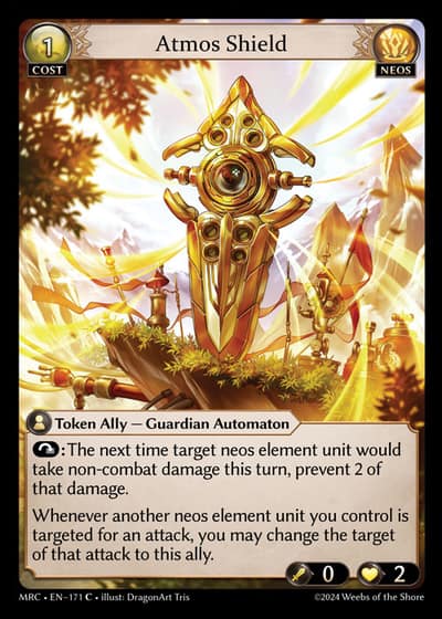 Atmos Shield MRC-EN-171-Foil-Common (C) - Mercurial Heart - Grand Archive Card