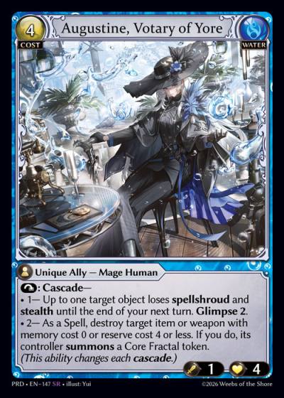 Augustine, Votary of Yore PRD-EN-147-Foil-Super Rare (SR) - .asphodel/paradise - Grand Archive Card
