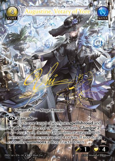 Augustine, Votary of Yore PRD 1st-EN-147-Foil-Common (C) - .asphodel/paradise First Edition - Grand Archive Card