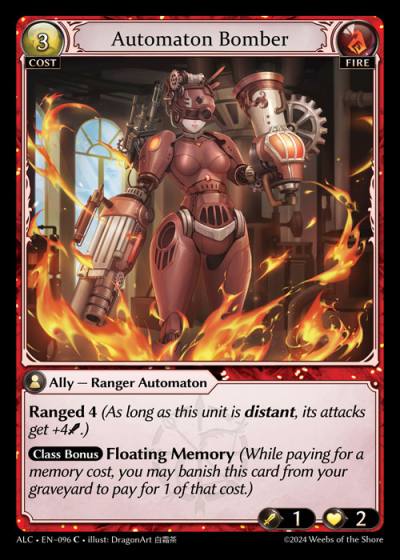 Automaton Bomber ALC-EN-096-Foil-Common (C) - Alchemical Revolution - Grand Archive Card