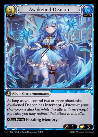 Awakened Deacon ALC-EN-123-Foil-Common (C) - Alchemical Revolution - Grand Archive Card