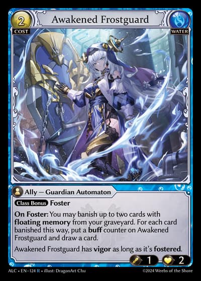 Awakened Frostguard ALC-EN-124-Foil-Rare (R) - Alchemical Revolution - Grand Archive Card