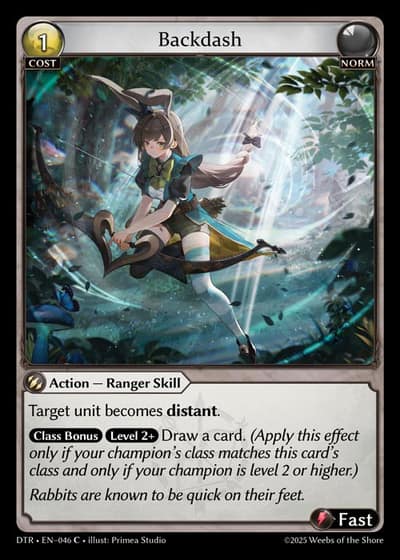 Backdash DTR-EN-046-Foil-Common (C) - Distorted Reflections - Grand Archive Card