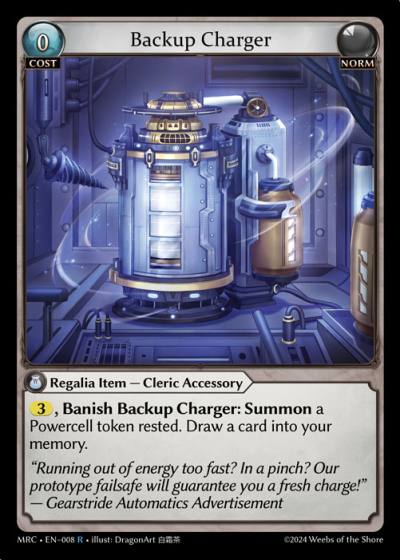 Backup Charger MRC-EN-008-Foil-Rare (R) - Mercurial Heart - Grand Archive Card