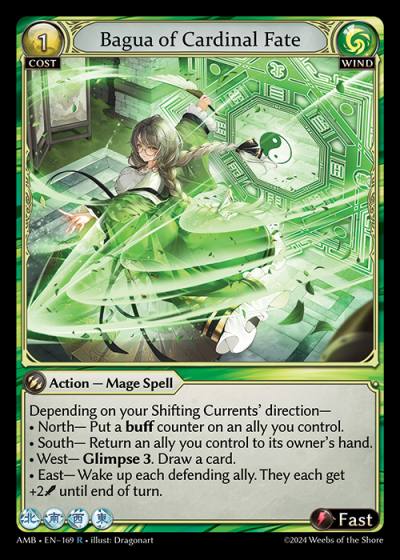 Bagua of Cardinal Fate AMB-EN-169-Normal-Rare (R) - Mortal Ambition - Grand Archive Card