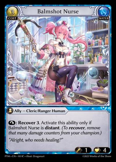 Balmshot Nurse PTM-EN-103-Foil-Common (C) - Phantom Monarchs - Grand Archive Card
