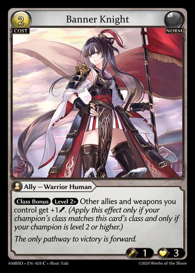 Banner Knight AMBSD-EN-024-Normal-Common (C) - Mortal Ambition Starter Decks - Grand Archive Card