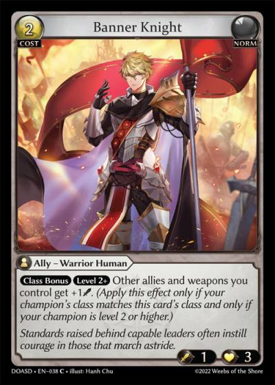 Banner Knight DOASD-EN-038-Normal-Common (C) - Dawn of Ashes Starter Decks - Grand Archive Card