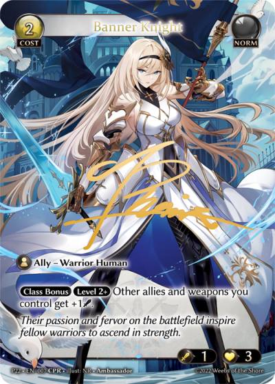 Banner Knight P22-EN-007-Foil-Collector Promo Rare (CPR) - Promotional 2022 - Grand Archive Card